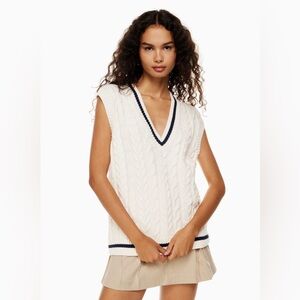 Aritzia Sunday Best Winston Sweater Vest | Off White